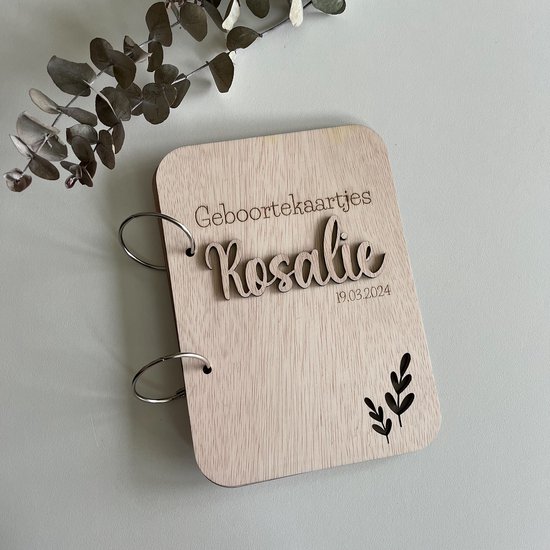 Geboortekaartjes bundel met naam (plant) van Twemoi