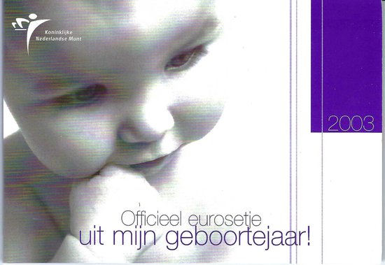 Geboorteset baby 2003 van Merkloos
