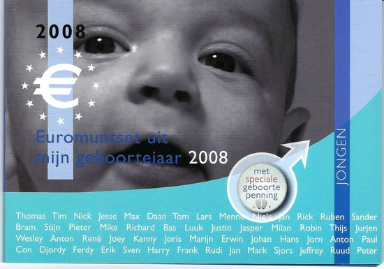 Geboorteset baby jongen 2008 van Woezel & Pip
