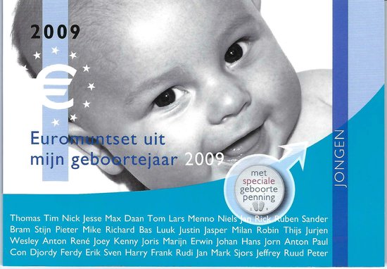 Geboorteset baby jongen 2009 van Merkloos