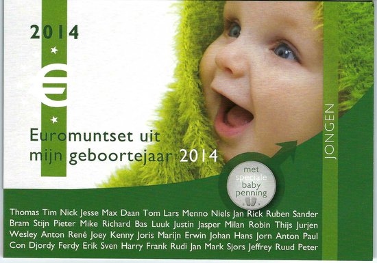 Geboorteset baby jongen 2014 van Merkloos