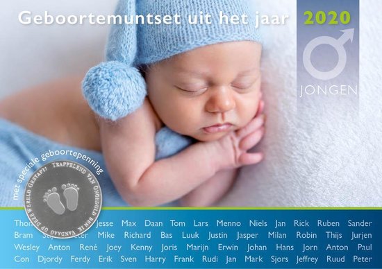 Geboorteset baby jongen 2020 van Bambolino Toys