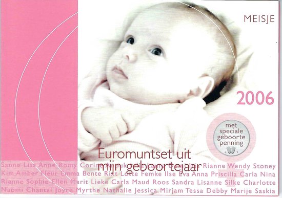 Geboorteset baby meisje 2006 van Merkloos