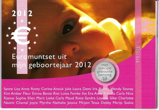 Geboorteset baby meisje 2012 van Merkloos
