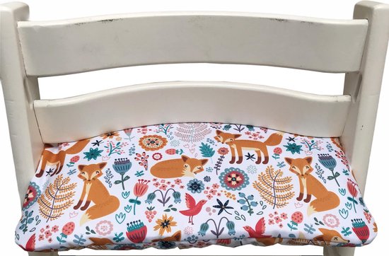 Gecoat zitkussen voor de Tripp Trapp kinderstoel van Stokke - Vosje van Merkloos
