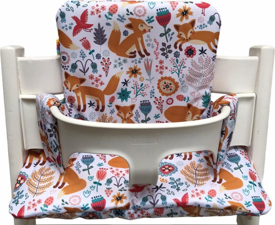Gecoate kussenset Tripp Trapp kinderstoel van Stokke - vosje - eenvoudig schoon te vegen - comfortabel - duurzaam