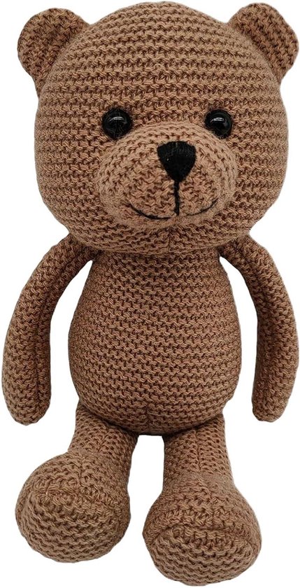 Gehaakte pop - Pluche dier - Kinderspeelgoed - Handgemaakt ontwerp - 25 cm - Multicolor