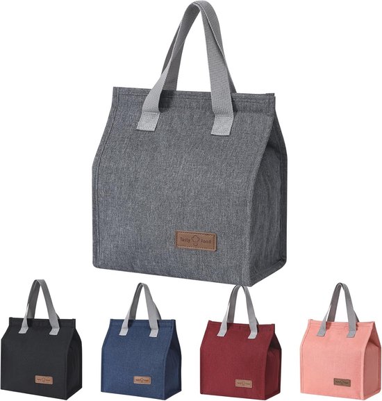 Geïsoleerde Draagbare Lunchtas met Folievoering - Waterdichte Thermische Zak voor Werk en Vrije Tijd - Perfect voor School, Picknick, Reizen en Wandelen