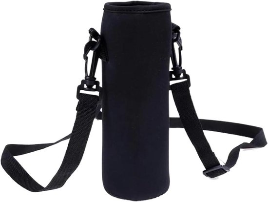 Geïsoleerde Fles Houder - Fles Tas Neopreen - Fles Koel Houden - Volledige Bescherming - Tot 1500 ml - Zwart