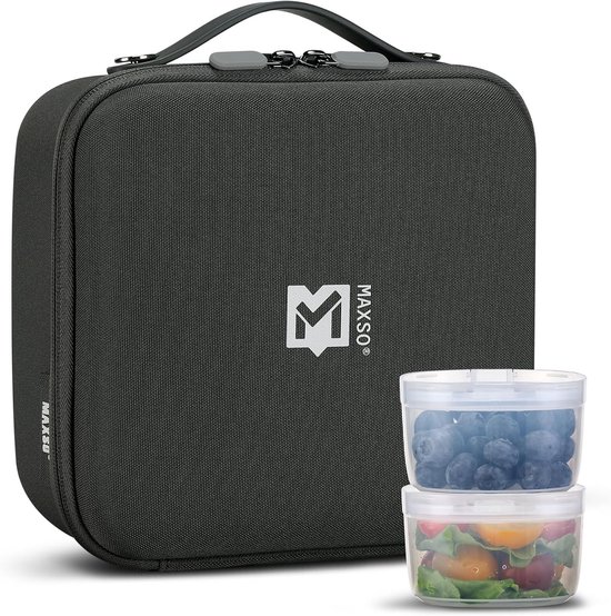 Geïsoleerde koeltas voor kinderen en volwassenen - Drielaagse isolatie voor optimale koeling, draagbare lunchbox voor werk, reizen, kantoor, picknick