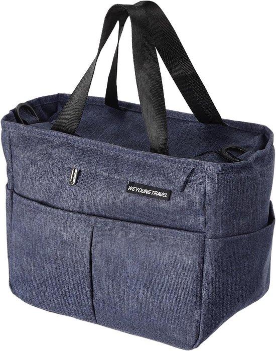 Geïsoleerde Lunchtas - Kleine Koeltas - Eten en Drinken - Dubbellaags Ontwerp - 7 Liter Inhoud - Marineblauw