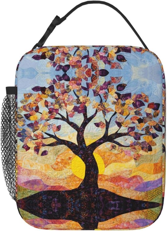 Geïsoleerde Lunchtas - Koeltas Lunchbox - Voedsel Vers Houden - Bodhi Tree Print - 21 x 11 x 26 cm