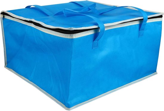 Geïsoleerde Voedseltas - Bezorgtas Warm Koud - Maaltijden Transport - Houdt Temperatuur - Grote Capaciteit - Zwart