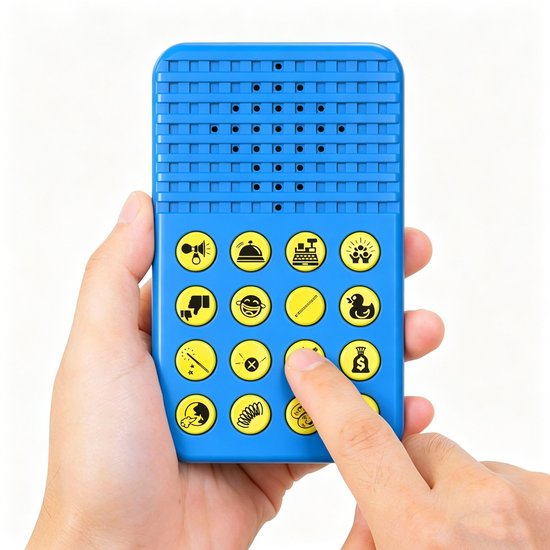 Geluidseffectenmachine - Cadeaus voor jongens - 16 hilarische geluiden - Grappig cadeau voor jongens - Cadeau voor jongens van 6, 7, 8, 9 en 10 jaar - Leuk speelgoed voor jongens van 8-13 jaar - Coole gadgets voor tieners - Blauw van Merkloos
