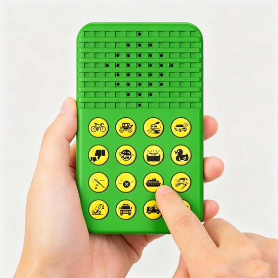 Geluidseffectenmachine - Cadeaus voor jongens - 16 hilarische geluiden - Grappig cadeau voor jongens - Cadeau voor jongens van 6, 7, 8, 9 en 10 jaar - Leuk speelgoed voor jongens van 8-13 jaar - Coole gadgets voor tieners - Groen van Merkloos