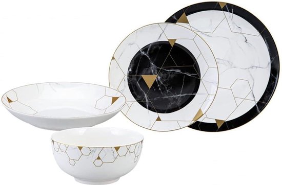 Gem tafelservies voor 6 personen 24-delig - Karaca borden set van Karaca