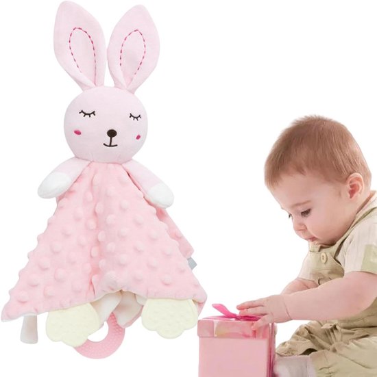Générique Girls' Safety Blanket Safety Blankets - Plush Animal Cuddly Toy for Teething Relieving Newborns Home van Générique
