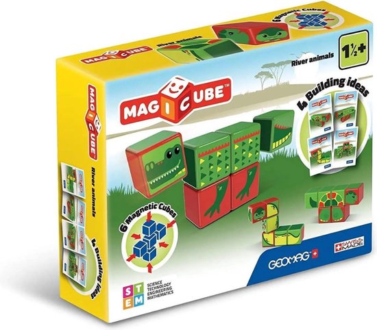Geomag MagiCube River Animals - 8 delig van Geomag
