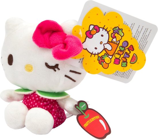 Geparfumeerd Knuffelbeestje Rood Jurkje 12 cm Schattig Pluche Speelgoed van Merkloos