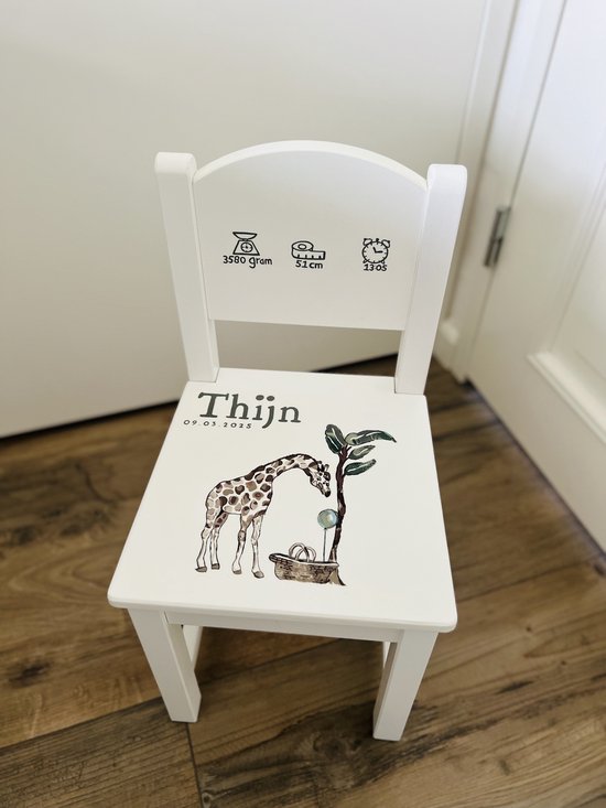 Gepersonaliseerd Geboorte Stoeltje - Kraamcadeau van Merkloos