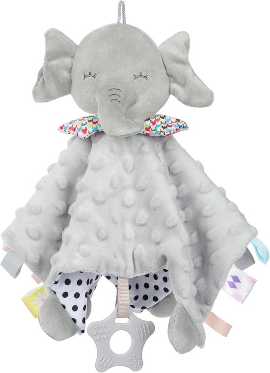 Gepersonaliseerde babyhanddoek met schattig olifant ontwerp - Zachte en rustgevende knuffeldier voor pasgeborenen van Merkloos