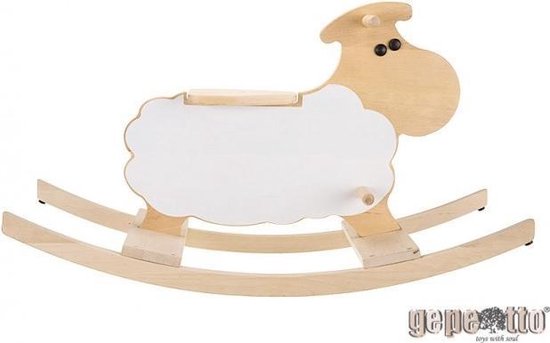 Gepetto groot houten hobbelpaard _ schaap van Gepetto