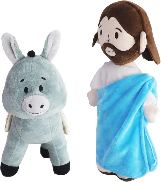 Gevulde knuffel Jezus voor kinderen, schattig religieus speelgoed, bedtijd companion, geschenk voor doop en Pasen van Merkloos