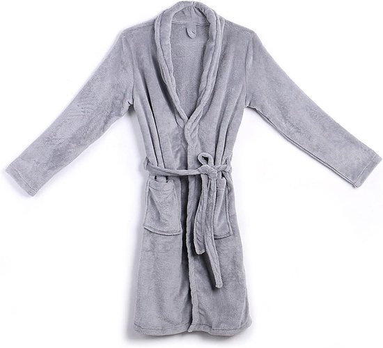 Gewaad heren Winter Warme Gewaden Dikke Verlengde Pluche Sjaal Badjas Kimono Thuis Kleding Lange Mouwen Gewaad Jas good