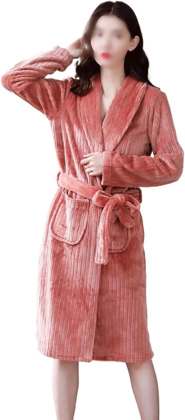 Gewaad Wit Dames Coral Kimono Badjas Gewaad Paar Paar Fluwelen Pyjama Winter Dikke Warme Zachte Gewaad Pyjama good