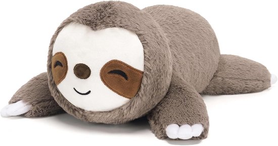 Gewogen Knuffeldier Luiaard Kussen 60 cm Zacht Pluche Dier Speelgoed van Merkloos