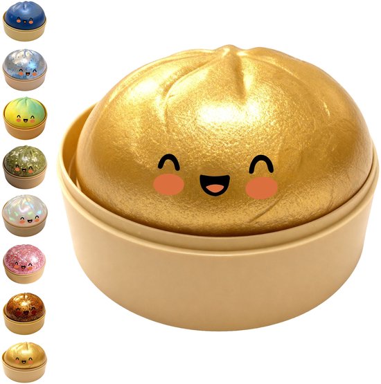 Giant Glitter Dumpling Toy, 9 X 9 Cm, 1 Stuk, Gesimuleerd Knoedelspeelgoed Met Terugstoot En Demperbox, Zacht Fidget-Speelgoed Voor Familie, Volwassenen, Studenten, Thuis van Merkloos