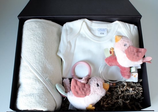 Giftbox Flowers & Butterflies - kado baby - kraamcadeau - kraammand - baby shower - little dutch van Little Dutch