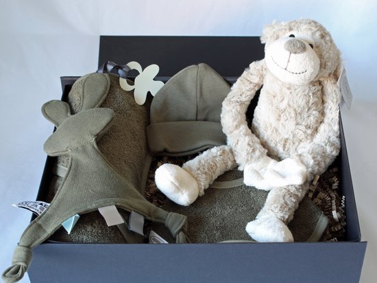 Giftbox It's a boy - cadeau baby jongen - kraamcadeau - babyshower - kraammand van Letter & Geur.