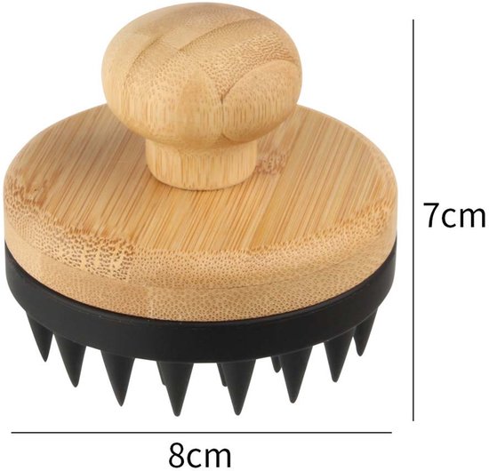 Gigicial Hoofdmassageborstel - Shampoo Borstel - Ergonomisch ontwerp + Diepe Reiniging - Losse verpakking - Geschikt voor gebruik in de badkamer/thuis van Merkloos