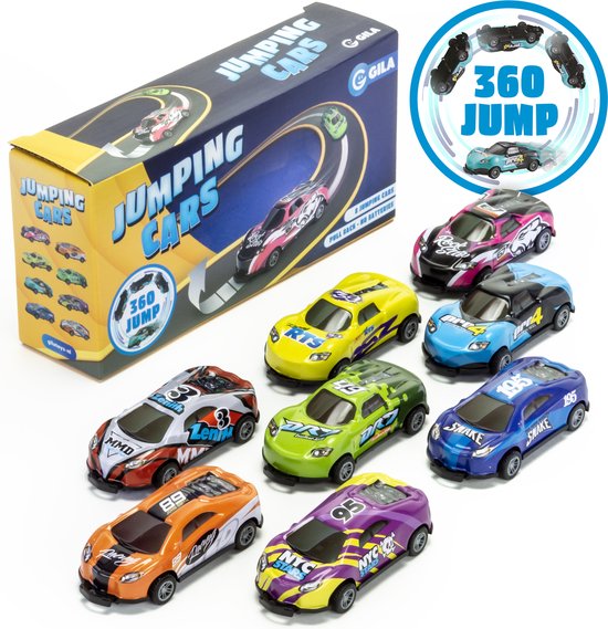 GILA - 8 Stuntende Speelgoed Auto’s - Auto Speelgoed Jongens - 360º Flip van GILA