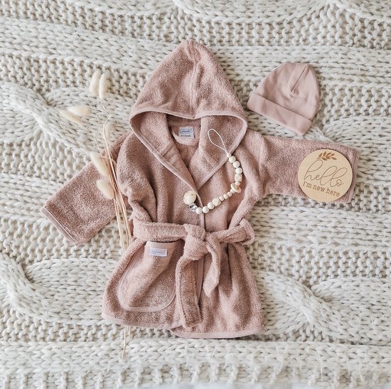 Gioia Giftbox essentials small pinkstone - Meisje - Babygeschenkset - Baby cadeau - Kraammand van Gio