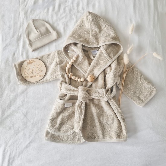 Gioia Giftbox essentials small sandstone - Jongen - Meisje - Unisex - Babygeschenkset - Baby cadeau - Kraammand van Gio