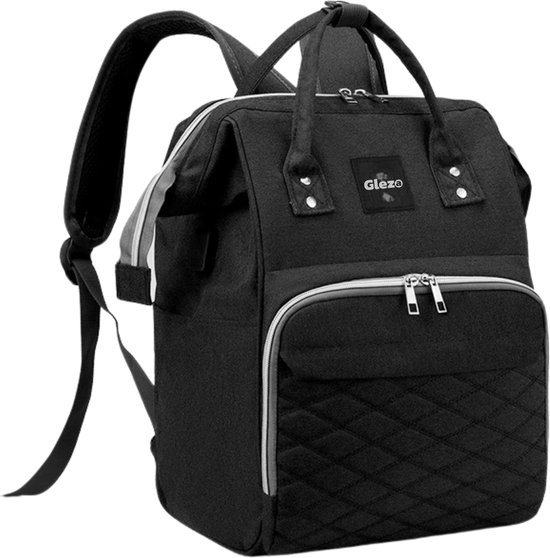 Gleza Mama Bag Luiertas Rugzak - 12 Vakken & Verzorgingstas van $
