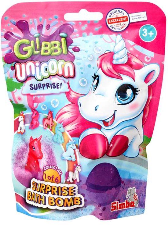 Glibi Unicorn Surprise Badbom van Merkloos