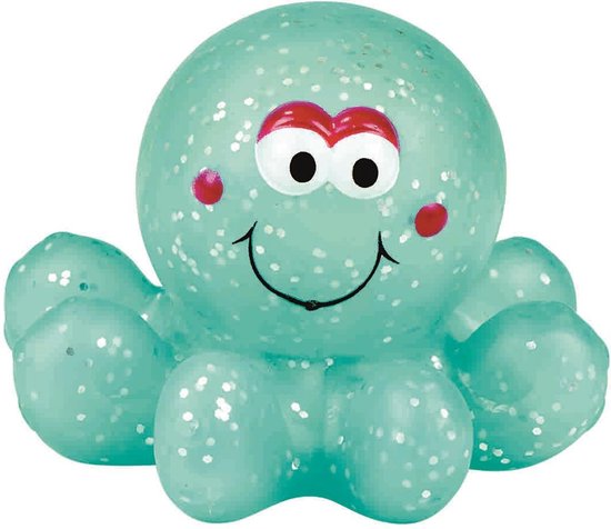 glitter Octopus lichtgevend turquoise bad zwembad speelgoed van Toi-Toys