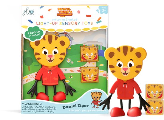 Glo pals Light-Up Character Daniel Tiger Badspeelgoed GP-FIN-CHAR-DTIGEER van Glo Pals
