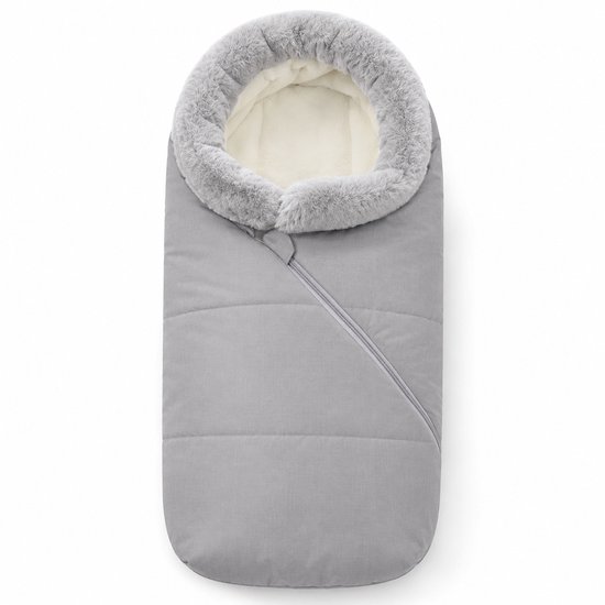 Gloovon® Baby Voetenzak - Kinderwagen Slaapzak - Windwerend en Waterafstotend - Met Fleecevoering - 90 x 46 x 40 cm - Sterrengrijs