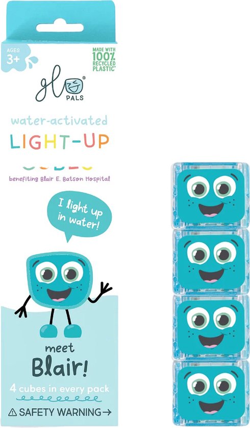 Glopals Light-Up Blair 4 stuks Badspeelgoed GP-FIN-4PK-BLAIR van GloPals
