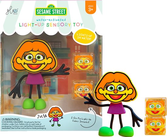 Glopals Light-Up Character Sesamstraat Julia Badspeelgoed GP-FIN-CHAR-JULIA van GloPals