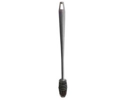 Go Go Gadget - Flessenreiniging - Flessenborstel - Siliconen - Flexibel - Herbruikbaar - 27cm - 1 stuk - Grijs
