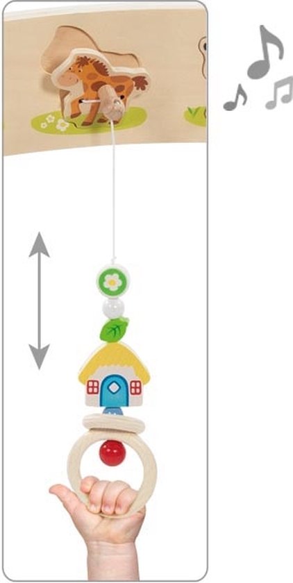 Goki Houten Babygym Boerderijdieren met Geluid van Goki