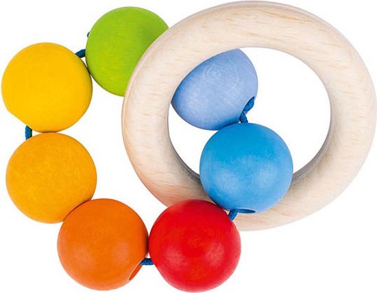 Goki Houten Grijppring Regenboog van Goki