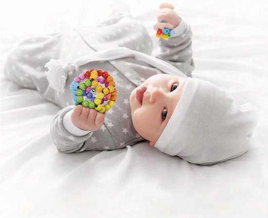 Goki Houten Grijpring Bal Regenboog van Goki