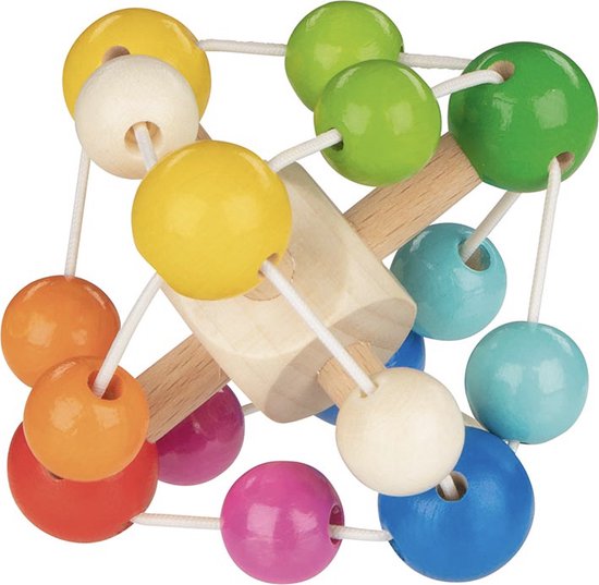 Goki Houten Grijpring Regenboog van Goki