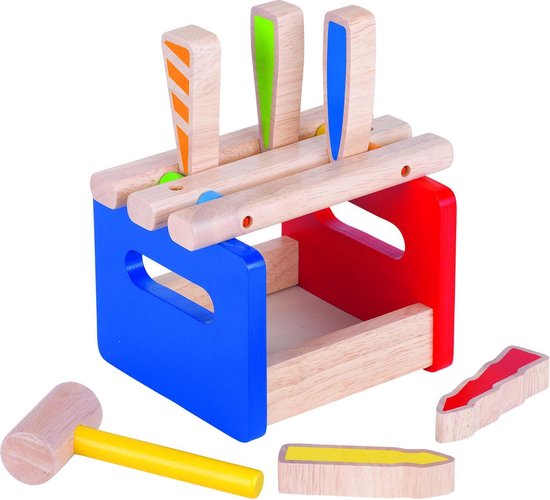 Goki Houten Hamerbank: Klopbank 6-delig van Goki